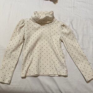 Girls Gap Polka Dot Turtleneck Sweater XS